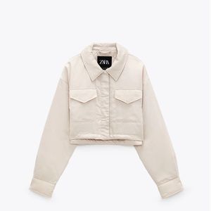 Zara cropped padded jacket NWT